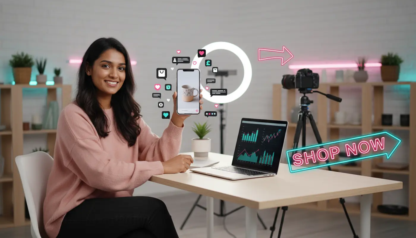 UK TikTok Shop seller using live content and analytics to grow ecommerce sales and reach more buyers